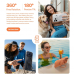 TORRAS Apple iPhone 17 Pro Max Ostand Fitness Klf-Cosmic Orange