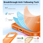 TORRAS Apple iPhone 17 Pro Max �effaf K�l�f-Clear Orange