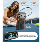 TORRAS Apple iPhone 17 Pro Ostand Fitness Klf-Obsidian Black