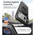 TORRAS Apple iPhone 17 Pro Ostand Fitness Klf-Obsidian Black