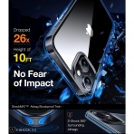 TORRAS Diamond Clear Serisi iPhone 14 Klf-Black