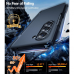 TORRAS Galaxy Z Fold 6 Kickstandl Klf (MIL-STD-810G)-Black