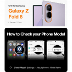 TORRAS Galaxy Z Fold 8 MagSafe K�l�f ve Ekran Koruyucu-Lavender