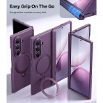 TORRAS Galaxy Z Fold 8 Ultra MagSafe Standl� K�l�f-Purple