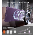 TORRAS Galaxy Z Fold 8 Ultra MagSafe Standl� K�l�f-Purple