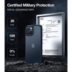 TORRAS Guardian Serisi iPhone 14 Plus Klf (MIL-STD-810G)-Frosted Black