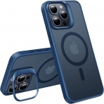 TORRAS Lstand Serisi Apple iPhone 15 Pro MagSafe Uyumlu Klf-Blue