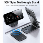 TORRAS 360 Derece Dnebilen Manyetik Stand-Black