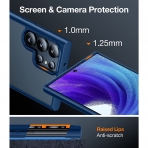 TORRAS MarsClimber Serisi Galaxy S23 Ultra Kickstand Klf (MIL-STD-810G)-Blizzard Blue