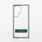 TORRAS MarsClimber Serisi Galaxy S23 Ultra Kickstand Klf (MIL-STD-810G)-Green Clear