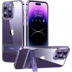 TORRAS MoonClimber Serisi iPhone 14 Pro Kickstand Klf (MIL-STD-810G)-Rebecca Purple