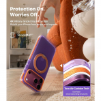 TORRAS Ostand Hue iPhone 18 Pro Max Koruyucu K�l�f-Lavender Purple
