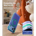 TORRAS Ostand Hue iPhone 18 Pro Max Koruyucu K�l�f-Periwinkle Blue