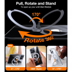 TORRAS Ostand Spin iPhone 15 Pro Max Klf-Clear