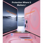 TORRAS Pstand Serisi Apple iPhone 15 Silikon Klf -Pink