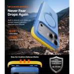 TORRAS Q3 Rugged iPhone 18 Pro Koruyucu K�l�f-Island Blue
