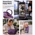 TORRAS Q3 Rugged iPhone 18 Pro Koruyucu K�l�f-Plum Purple