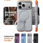 TORRAS Q3 Rugged iPhone 18 Pro Max Koruyucu K�l�f-Sunrise Silver