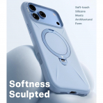 TORRAS Q3 Silicone iPhone 18 Pro Standl� Silikon K�l�f-Blue