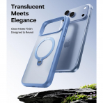 TORRAS Q3 Spin iPhone 18 Pro Max Standl� Manyetik K�l�f-Light Blue