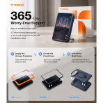 TORRAS Q3 Spin iPhone Duo Manyetik Standl� K�l�f
