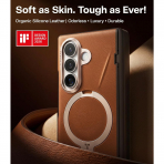 TORRAS Q3 VegSkin Samsung Galaxy Z Fold 8 Ultra K�l�f-Saddle Brown