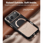 TORRAS Q3 VegSkin iPhone 18 Pro Max Standl� Deri K�l�f-Midnight Black