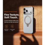 TORRAS Q3 VegSkin iPhone 18 Pro Max Standl� Deri K�l�f-Stone Gray