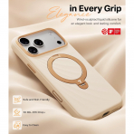 TORRAS Q3 Wind iPhone 18 Pro Standl� Silikon K�l�f-Cream Glow