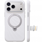 TORRAS Q3 Wind iPhone 18 Pro Standl� Silikon K�l�f-Ivroy White