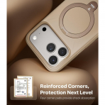 TORRAS Q3 iPhone 18 Pro Max Standl� Silikon K�l�f-Beige