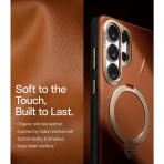 TORRAS Samsung Galaxy S26 Ultra Ostand Q3 VegSkin K�l�f-Brown