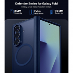 TORRAS Samsung Galaxy Z Fold 7 Manyetik Klf -Blue