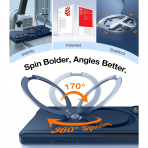 TORRAS Samsung Galaxy Z Fold 7 Standl� K�l�f -Blue