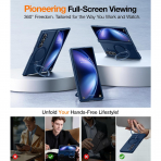 TORRAS Samsung Galaxy Z Fold 7 Standl� K�l�f -Blue