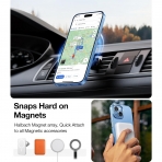 TORRAS Ultra nce Apple iPhone 15 Manyetik Klf -Blue