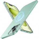 TORRAS Ultra nce Apple iPhone 15 Manyetik Klf -Green
