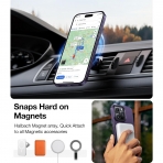 TORRAS Ultra nce Apple iPhone 15 Pro Manyetik Klf -Elegant Purple