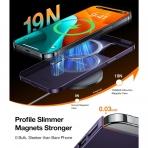 TORRAS Ultra nce Apple iPhone 15 Pro Max Manyetik Klf -Purple