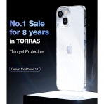 TORRAS iPhone 14 Darbeye Dayankl Klf (Kristal)