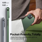 TORRAS iPhone 13 Mini Tam Korumal� Mat K�l�f-Green