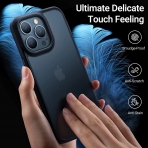 TORRAS iPhone 13 Pro Darbeye Dayankl Klf-Frosted Black