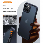TORRAS iPhone 14 Darbeye Dayan�kl� K�l�f-Frosted Black