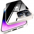 TORRAS iPhone 14 Pro Darbeye Dayanıklı Kılıf (Kristal)-Gold Silver