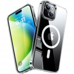 TORRAS Apple iPhone 15 Darbeye Dayankl MagSafe Uyumlu Klf-Clear