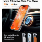 TORRAS iPhone 14 Manyetik Standl� K�l�f-Crystal Clear