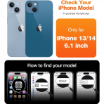 TORRAS iPhone 14 Manyetik Standl� K�l�f-Black