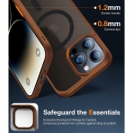 TORRAS iPhone 14 Pro Darbeye Dayanıklı MagSafe Uyumlu Kılıf-Umber Brown