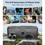 TORRAS iPhone 15 Pro Max Ostand Q3 Air K�l�f-Shadow Black