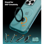 TORRAS iPhone 15 Pro Max Ostand Q3 Air K�l�f-Glacier Sprint